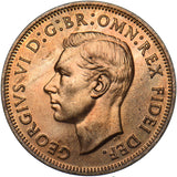 1950 Proof Halfpenny - George VI British Bronze Coin - Superb