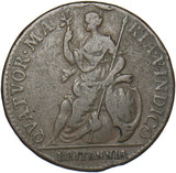 1665 Copper Pattern Farthing (Peck 412) - Charles II British Coin - Nice