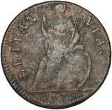 1672 Farthing - Charles II British Copper Coin