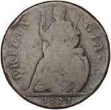 1673 Farthing - Charles II British Copper Coin