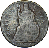 1674 Farthing - Charles II British Copper Coin