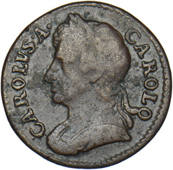1673 Farthing - Charles II British Copper Coin