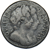 1694 Farthing - William & Mary British Copper Coin