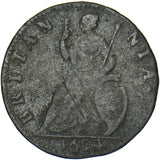 1694 Farthing - William & Mary British Copper Coin