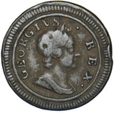 1719 Farthing - George I British Copper Coin - Nice