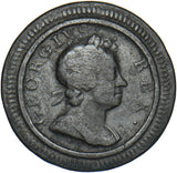 1719 Farthing - George I British Copper Coin