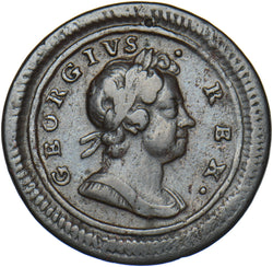 1720 Farthing - George I British Copper Coin - Nice