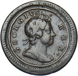1720 Farthing - George I British Copper Coin - Nice