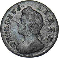 1731 Farthing - George II British Copper Coin