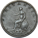 1799 Farthing - George III British Copper Coin - Nice
