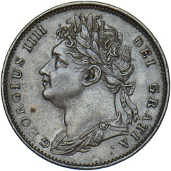 1821 Farthing - George IV British Copper Coin - Very Nice