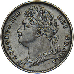 1822 Farthing - George IV British Copper Coin - Nice