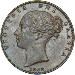 1838 Farthing - Victoria British Copper Coin - Very Nice
