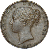 1839 Farthing - Victoria British Copper Coin - Very Nice
