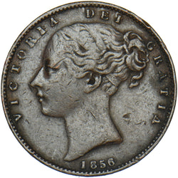 1856 Farthing - Victoria British Copper Coin - Nice