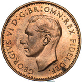 1950 Proof Farthing - George VI British Bronze Coin - Superb