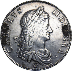 1662 Crown (Mount Marks) - Charles II British Silver Coin