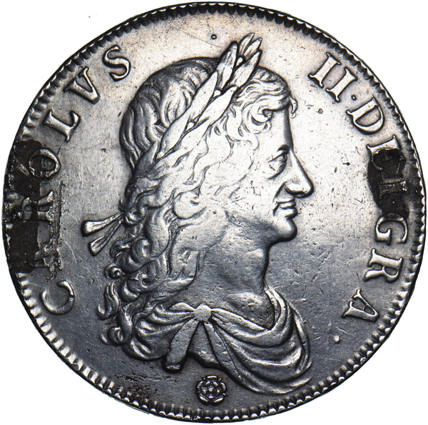 1662 Crown (Mount Marks) - Charles II British Silver Coin