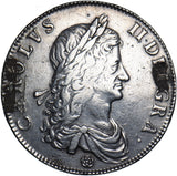 1662 Crown (Mount Marks) - Charles II British Silver Coin