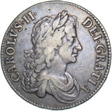 1671 Crown - Charles II British Silver Coin - Nice