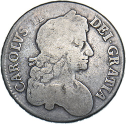 1679 Crown (3rd Bust) - Charles II British Silver Coin
