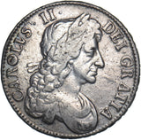 1679 Crown (4th Bust) - Charles II British Silver Coin - Nice