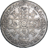 1679 Crown (4th Bust) - Charles II British Silver Coin - Nice