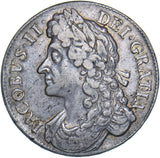 1686 Crown - James II British Silver Coin - Nice