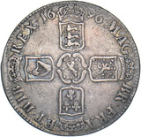 1696 Crown - William III British Silver Coin - Nice