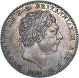 1819 LX Crown (No Stop After Tutamen) - George III British Silver Coin - Nice