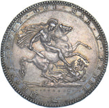 1819 LX Crown (No Stop After Tutamen) - George III British Silver Coin - Nice
