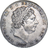 1820 Crown - George III British Silver Coin - Nice