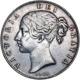 1845 Crown - Victoria British Silver Coin - Nice