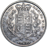 1845 Crown - Victoria British Silver Coin - Nice