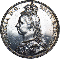 1887 Crown - Victoria British Silver Coin