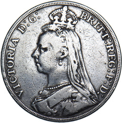 1889 Crown - Victoria British Silver Coin