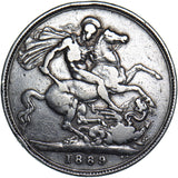 1889 Crown - Victoria British Silver Coin