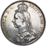 1891 Crown - Victoria British Silver Coin - Nice