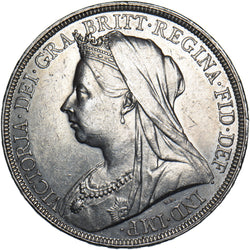1895 LIX Crown - Victoria British Silver Coin - Very Nice