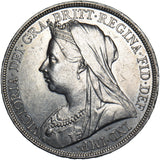 1895 LIX Crown - Victoria British Silver Coin - Very Nice