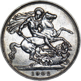 1902 Crown - Edward VII British Silver Coin
