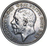 1928 Wreath Crown - George V British Silver Coin - Very Nice