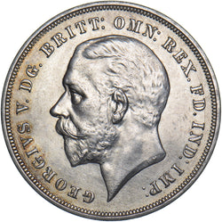 1935 Crown - George V British Silver Coin - Superb