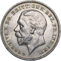 1935 Crown - George V British Silver Coin - Superb