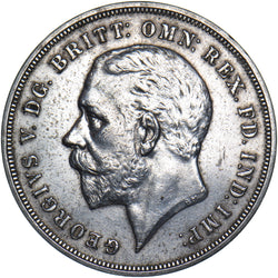 1935 Crown - George V British Silver Coin - Very Nice