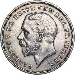 1935 Crown - George V British Silver Coin - Very Nice