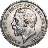 1935 Crown - George V British Silver Coin - Very Nice