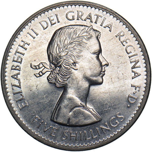 1960 Crown (Polished Dies) - Elizabeth II British  Coin - Very Nice