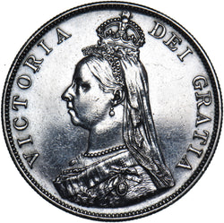 1887 Double Florin (Arabic 1) - Victoria British Silver Coin