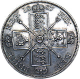1887 Double Florin (Arabic 1) - Victoria British Silver Coin